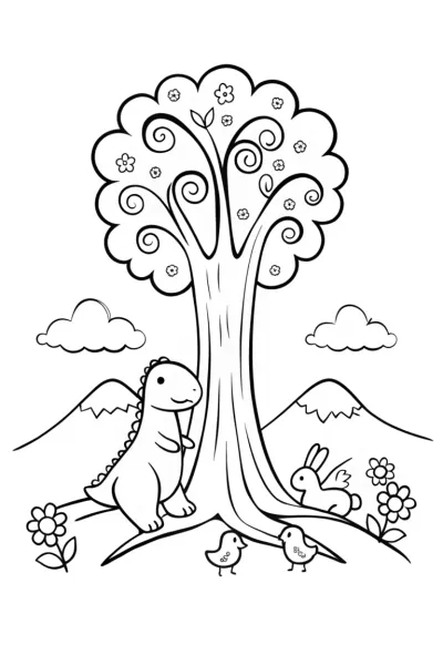 Godzilla the Guardian of Nature Coloring Page