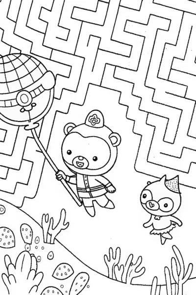 Octonauts’ Coral Rescue Mission Coloring Page