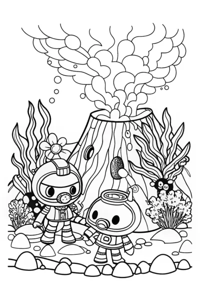 Octonauts’ Daring Deep-Sea Adventure Coloring Page