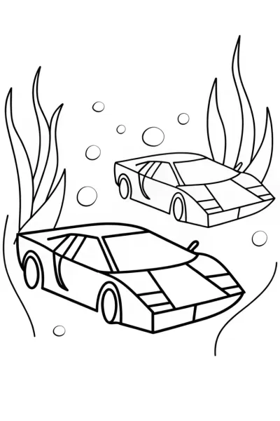 Lamborghini underwater racing