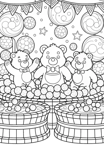 Care Bears bubble festival