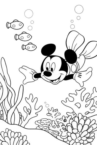 Mickey Mouse underwater adventure