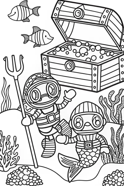 Octonauts Treasure Hunt Coloring Page