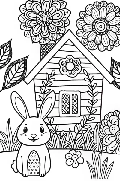Banban’s Garden Bungalow Coloring Page