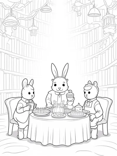 Thanksgiving in the magical library
