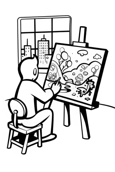 Miles Morales: The Superhero of Imagination Coloring Page