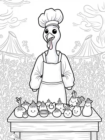 Turkey chef at a farmers’ market