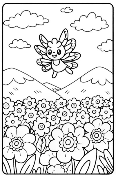 Shaymin Sky Forme Coloring Page