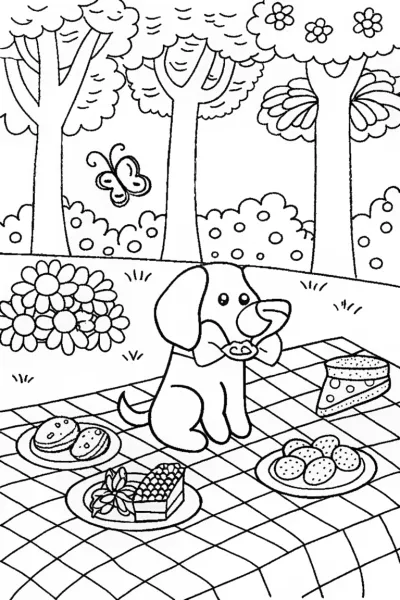 Puppy Picnic Adventure with Treats and Fun!