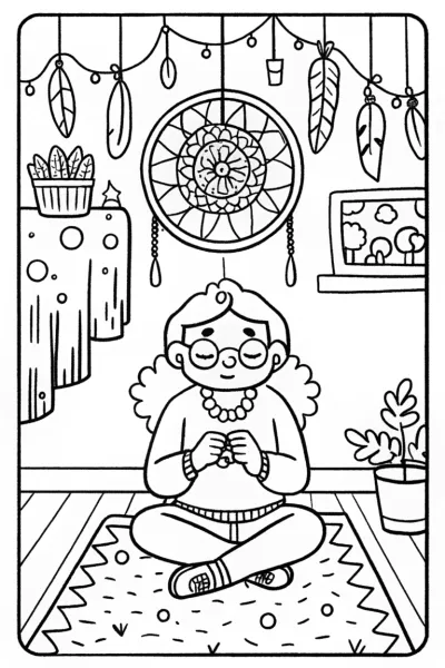Mirabel’s Crafty Corner Coloring Page