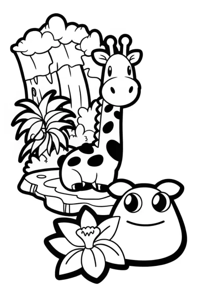 Squishy Jungle Adventure with Giraffe and Friends