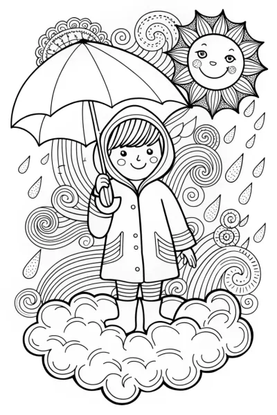 JJ’s Wonderful Weather Adventure Coloring Page