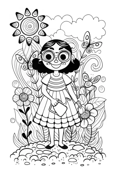 Mirabel’s Magical Garden Club Coloring Page