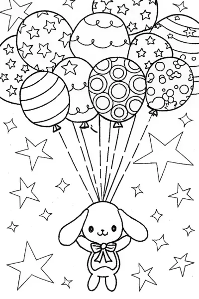Cinnamoroll’s balloon ride through the stars