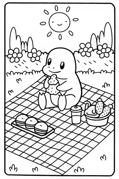 Charmander’s Fun Picnic Day in the Sun