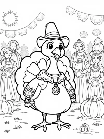 Turkey time traveler at the festival