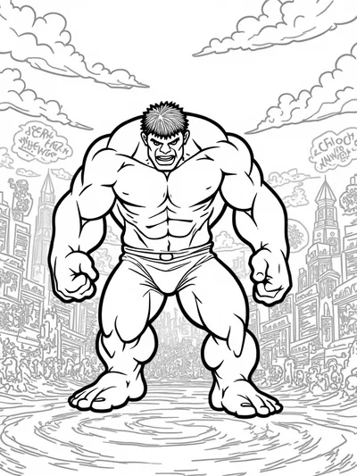 Hulk in comic book adventure