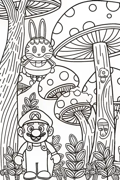 Mario’s Colorful Mushroom Adventure!