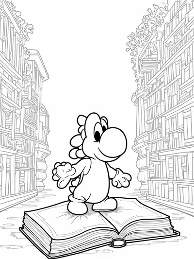 Yoshi’s library adventure