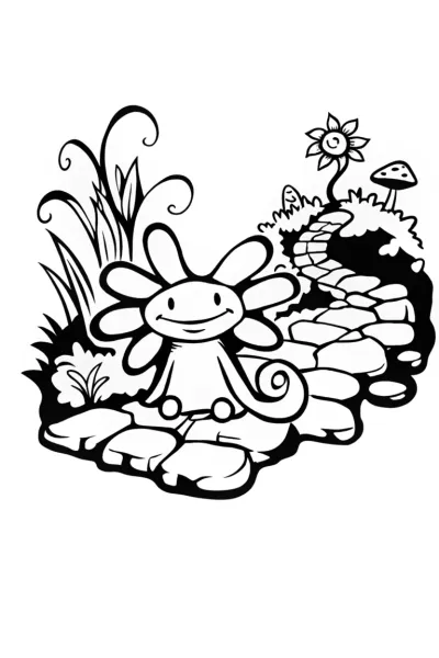Axolotl’s Magical Garden Journey