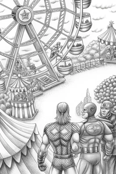 Avengers at the carnival