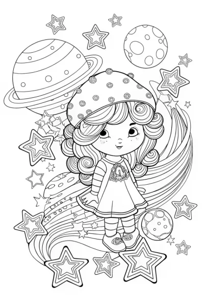 Strawberry Shortcake in space