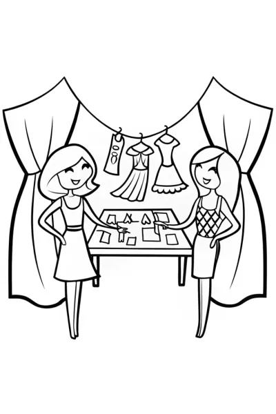 Bratz Fashion Mash-Up Adventure Coloring Page