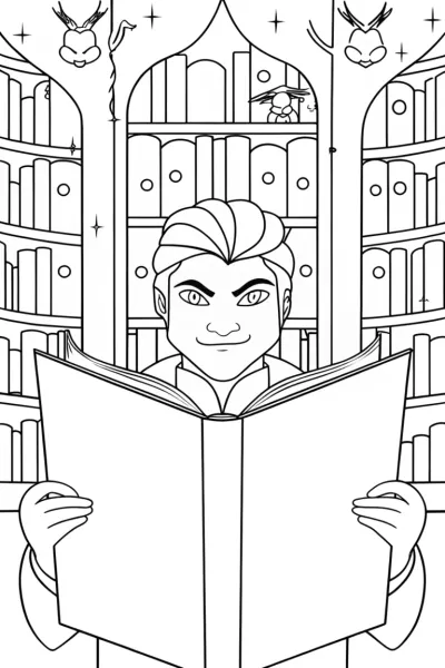 Venom in a magical library