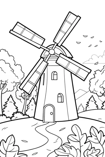 Windmill autumn adventure