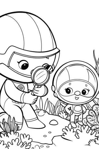 Octonauts’ Deep Sea Exploration Coloring Page
