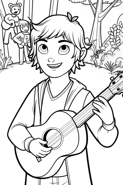 JJ’s Magical Music Festival Coloring Page
