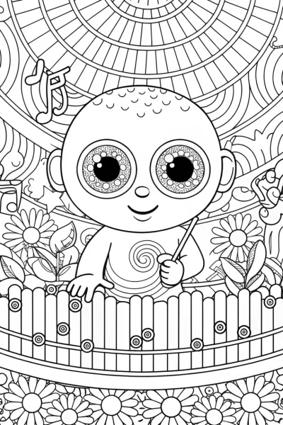 Baby’s First Musical Adventure Coloring Page