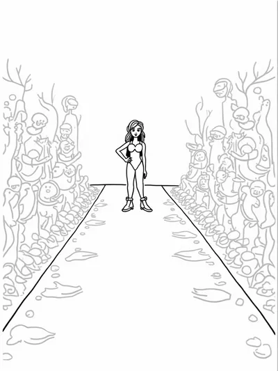 Little mermaid fashion show