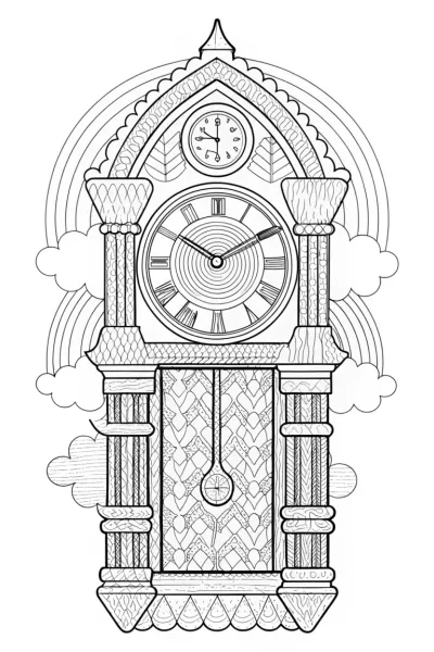 Rainbow timekeeper’s clock