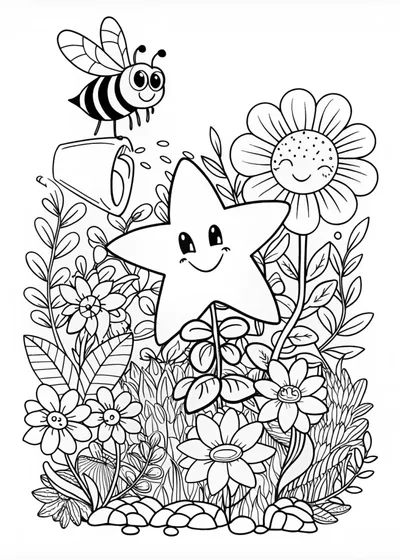 Flower Fields and Flying Bee Adventure