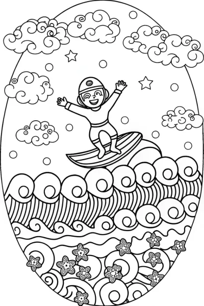 Mario’s Magical Bubble Adventure Coloring Page