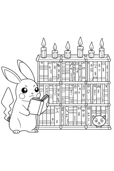 Pikachu’s Adventure in the Enchanted Library