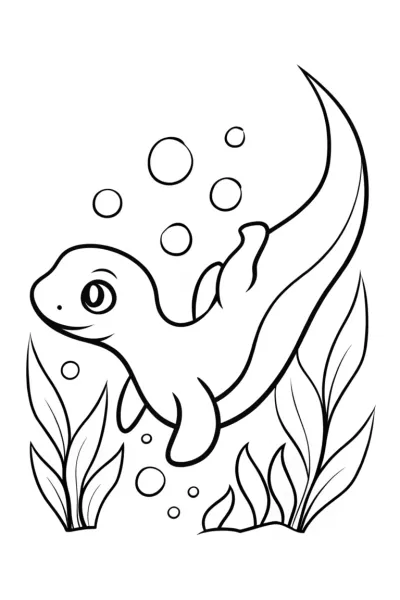 Charmander swimming underwater