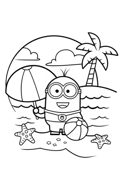 Minion’s Fun Day at the Beach!