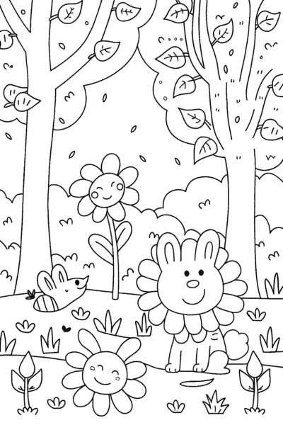 Bowser the Nature Guardian Coloring Page