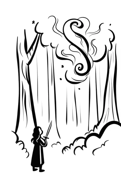 The Guardian Spirit’s Embrace Coloring Page