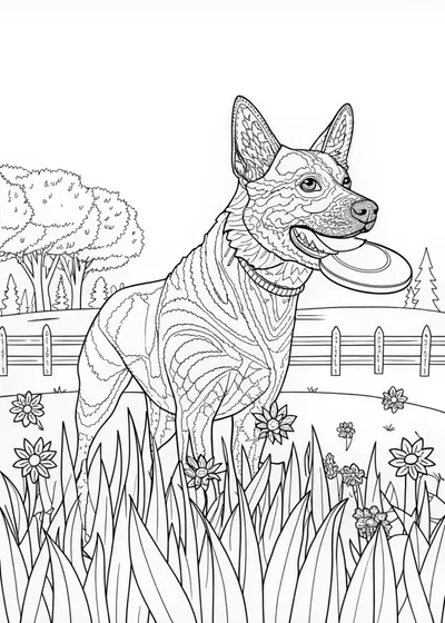 Loyal German Shepherd Coloring Page