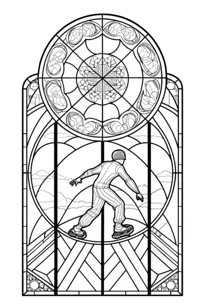 Miles Morales skateboarding through time