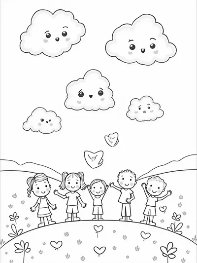 Clouds delivering love letters