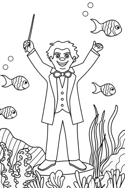 Venom conducts an underwater concert