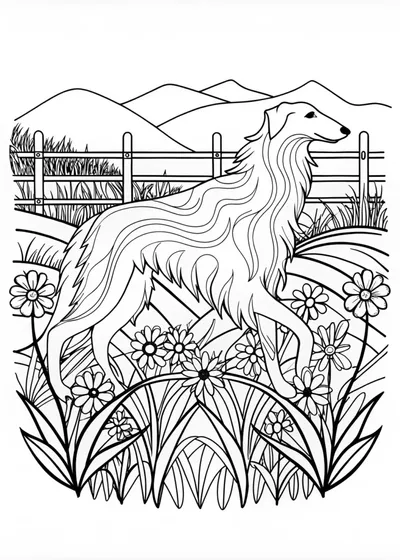 Border Collie Coloring Page