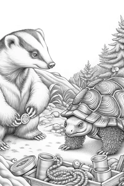 Badger and tortoise treasure hunt