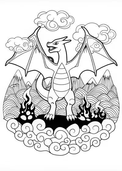 Charizard Coloring Adventure