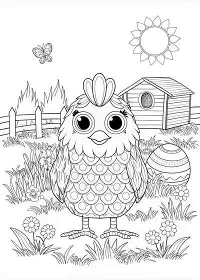 Rooster Coloring Adventure