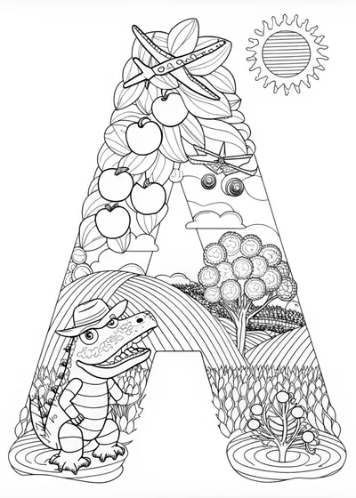 Colorful Adventures with the Letter A